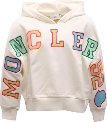 Image de 8490AH felpa bimba girl MONCLER sweat-shirt en coton écru