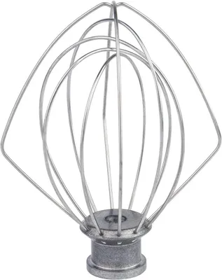 Produktbild von Edelstahl-Schneebesen, kompatibel mit KitchenAid K45WW WP9704329 KSM150 KSM160 K45 KSM90 Roboterzubehör