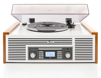 Produktbild von Dual NR 7 Retro-Stereoanlage mit Plattenspieler, CD, USB und Bluetooth