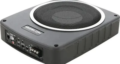 Image de Ground Zero GZCS SW-800A - Autosubwoofer - Subwoofer actif 20cm / 8inch - Sous le siège - 180 Watt Piek / 120 Watt RMS