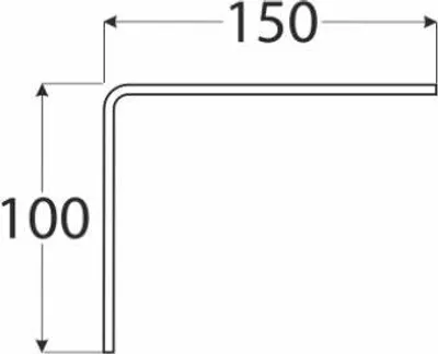 Immagine prodotto di supporto semplice 150x100mm Staffa per scaffale Staffa per parete Staffa in legno in legno
