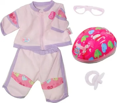 Produktbild von Baby Born - Quad Bekleidungs Set von Zapf Creation Fahrradbekleidungs Set mit Fahrradhelm NEU
