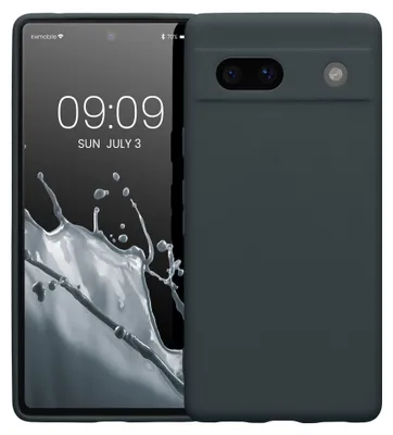 Produktbild von kwmobile Handyhülle für Google Pixel 7a Hülle - weiches Handy Silikon Case - Schutzhülle Cover - Heidelbeerblau