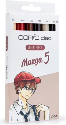 Produktbild von COPIC Hobbymarker ciao 5+1 Set Manga 5