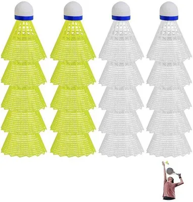 Obrázek produktu pro Badmintonové míčky z nylonu – odolné a stabilní