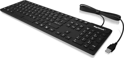 Obrázok produktu pre Klávesnica KeySonic KSK-8030IN Industrial USB QWERTY US English Black