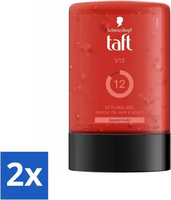 Obrázek produktu pro Taft - V12 - Stylingový gel - Super rychlá fixace - 300 ml - Cenově výhodné balení - 2 kusy