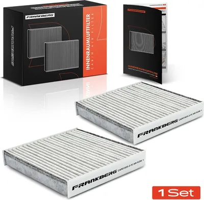Produktbild von Frankberg 2x Innenraumfilter Aktivkohle für Honda Jazz II GD GE2 GE3 1.2-1.5