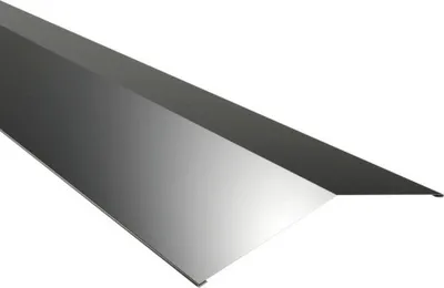 Produktbild von PRECIT Firstblech für Trapezblech tiefschwarz RAL 9005 2000 mm x 200 mm x 200 mm x 0,5 mm