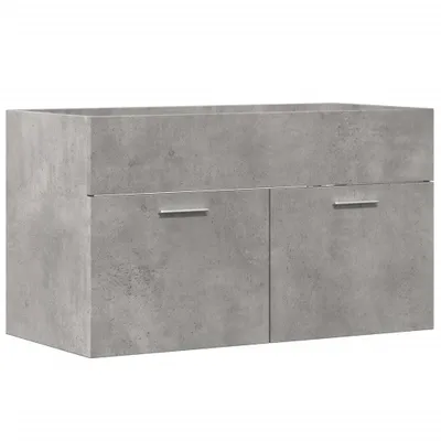 Produktbild von "2026 Aktion"Waschbeckenunterschrank stylische - Badezimmerschrank, Badschrank - Betongrau 90x38,5x46 Holzwerkstoff - Badezimmerschränke NeuMöbel456220
