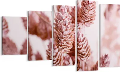 Produktbild von Bild auf Leinwand - Leinwandbild - 5 Teile - Getrocknet Blume Eco - 100x60cm - Wand Bild - Wanddeko - Wandbilder - Leinwanddruck - Bilder - Wanddekoration - Leinwand bilder - Wandbild - EG100x60-4912
