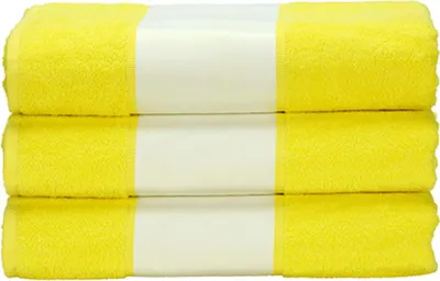 Produktbild von A&R AR080 | Handtuch SUBLI-Me®, 50 x 100 cm - Farbe: Bright Yellow - Größe: 50 x 100 cm