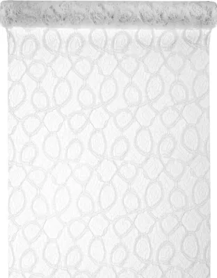 Produktbild von Tischläufer Spitze 28cm x 5m weiß Tischband Tischdeko Hochzeit