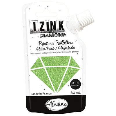 Obrázek produktu pro Třpytivá barva - světle zelená - 80 ml