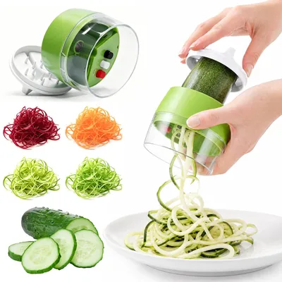 4-in-1 Spiralisierer – Gemüseschneider für Spaghetti & Zoodles