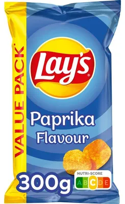 Produktbild von Lay's Paprika Partypack XXL 300g – Knusprige Kartoffelchips mit Paprika-Geschmack