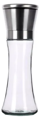 Obrázok produktu pre Mlynček na korenie a soľ – sklenený – 19 cm