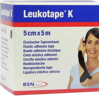 Produktbild von Leukotape K 5 cm schwarz 1 St