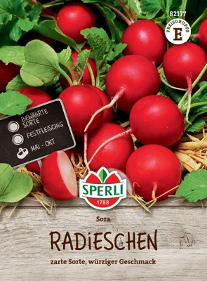 Produktbild von SPERLI Radiessamen Sora Raphanus sativus 10-12 lfd. Meter