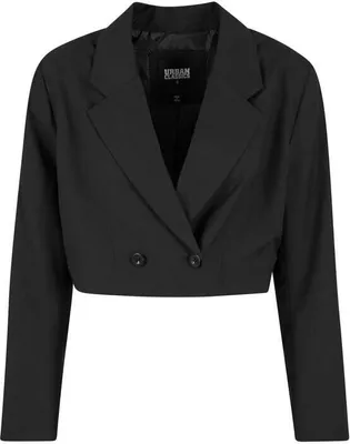 Produktbild von Urban Classics Blazer Damen Ladies Cropped Blazer schwarz L