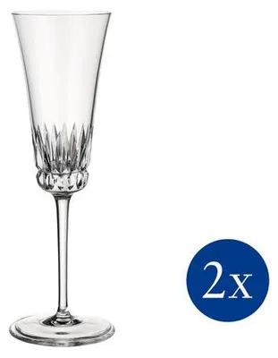 Zdjęcie produktu dla Villeroy&Boch - Zestaw 2 kieliszków do szampana 120 ml Grand Royal