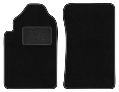 Obrázok produktu pre Predné velúrové koberce pre: SsangYong Rexton I 2001-2006 (SUV) – 2 ks, čierne, na mieru – Wielganizator LUX