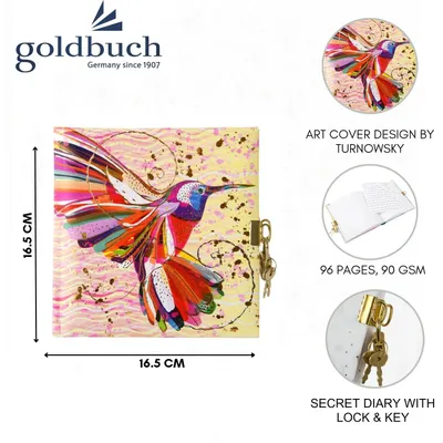 Produktbild von goldbuch Tagebuch "Flower Kolibri", 165 x 165 mm