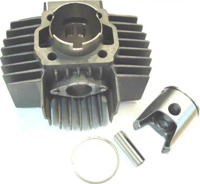 Obrázek produktu pro Sada válců DMP 6-kanálová hliníková 45mm 70cc s dlouhými chladicími žebry pro Puch Maxi S, N, X30 automatic