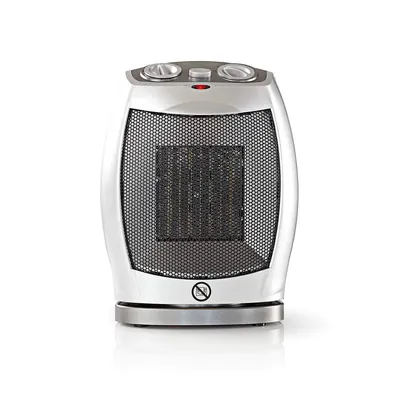 Immagine prodotto di Termoventilatore in ceramica NEDIS 750/1500 W Ventilatore oscillante Protezione contro il surriscaldamento Grigio HTFA11CWT