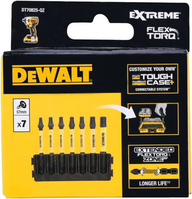 Imagen del producto de DeWalt FlexTorq: Juego de 7 puntas Torx para destornillador