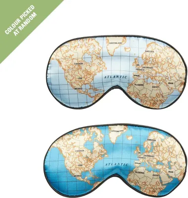 Obrázek produktu pro Měkká spací maska Kikkerland - Mapa světa