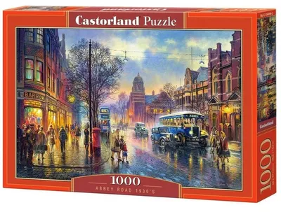 Obrázok produktu pre Castorland Abbey Road 1930’s 1000 pcs, 1000 kusov, Budovy, 9 rok / roky