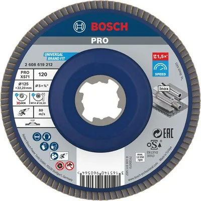 Produktbild von PRO X571 Fächerschleifscheibe X-Lock, gerade, 125 mm, K120