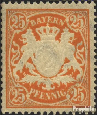 Produktbild von Briefmarken Bayern 1900 Mi 62y mit Falz Staatswappen