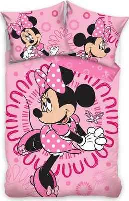 Produktbild von Beidseitig bedrucktes Bettwäscheset rosa 140 x 200 cm – Minnie Mouse/Schönheit