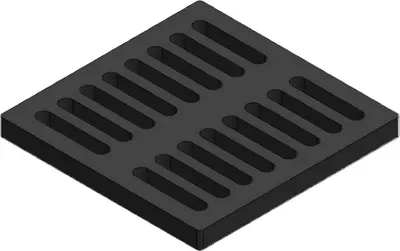 Produktbild von Eckiger Kaminrost/Ascherost 175 x 175 x 15 mm für Aduro 12 Kaminöfen