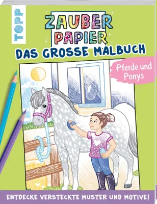 Produktbild von Zauberpapier Großes Malbuch Pferde Pinys     0