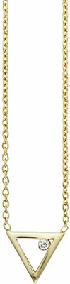Produktbild von cai Collier 925/- Sterling Silber 39+5cm gelb Zirkonia 273250120-44