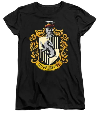 Obrázek produktu pro Tričko "Hufflepuff" pro dámy, model TV41292 (velikost M), barva černá
