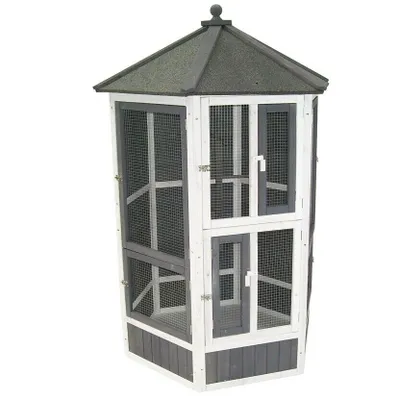 Produktbild von Vogelvoliere XXL Vogelkäfig Vogelhaus Vogel Käfig Tierkäfig 56612