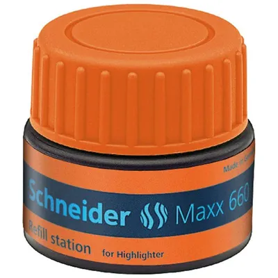 Obrázek produktu pro Schneider Schreibgeräte Refill station Maxx 660, Oranžová, Černá, Oranžová, 30 ml, 1 kusů