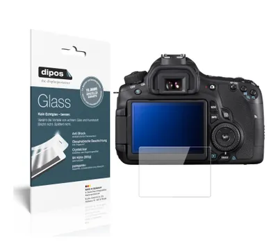 Produktbild von 1x Schutzfolie für Canon EOS 60Da - Anti-Shock 9H Folie dipos Glass Kunststoffglas