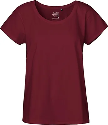 Immagine prodotto di Neutral O81003 | Maglietta loose fit da donna / Maglia Single Jersey - Colore: Bordeaux - Taglia: XL