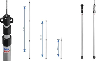 Productafbeelding van Telescopische Tentstokken 93-230 cm Aluminium 2 Stuks