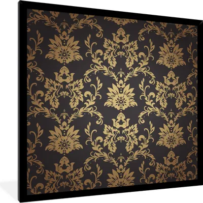 Produktbild von MuchoWow® Gerahmtes Poster Blumen - Licht - Vintage 40x40 cm - Poster mit Schwarzem Bilderrahmen Wandposter Rahmen Foto Bilder - Mit Rahmen - Wanddekoration Schlafzimmer