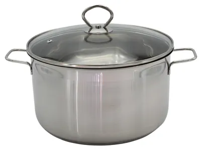 Produktbild von Fleischtopf Ø24 cm EUROHOME® – aus Edelstahl, 33x26x15,5cm – für optimales Kochen