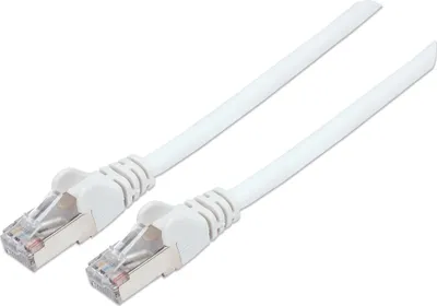 Produktbild von Intellinet Netzwerkkabel, Cat6, S/FTP, LS0H, RJ45-Stecker/RJ45-Stecker, 1,0 m, weiß, 1 m, Cat6, S/FTP (S-STP), RJ-45, RJ-45, Weiß