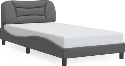 Produktbild von vidaXL Bettgestell ohne Matratze "Hvar" Grau 100x200 cm Kunstleder