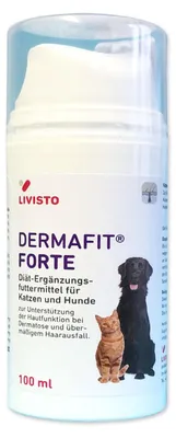 Produktbild von Livisto Dermafit forte 100 ml | für Hunde & Katzen | Dermatose & Haarausfall