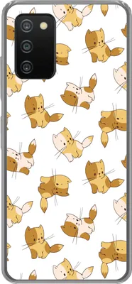 Produktbild von MuchoWow® Handyhülle Schutzhülle Hülle für Telefoonhoesje Samsung Galaxy A03s Muster - Katze - Kätzchen - Jungen - Mädchen - Kinder - Kind Silikon Softcase Handy Hülle - Schutz